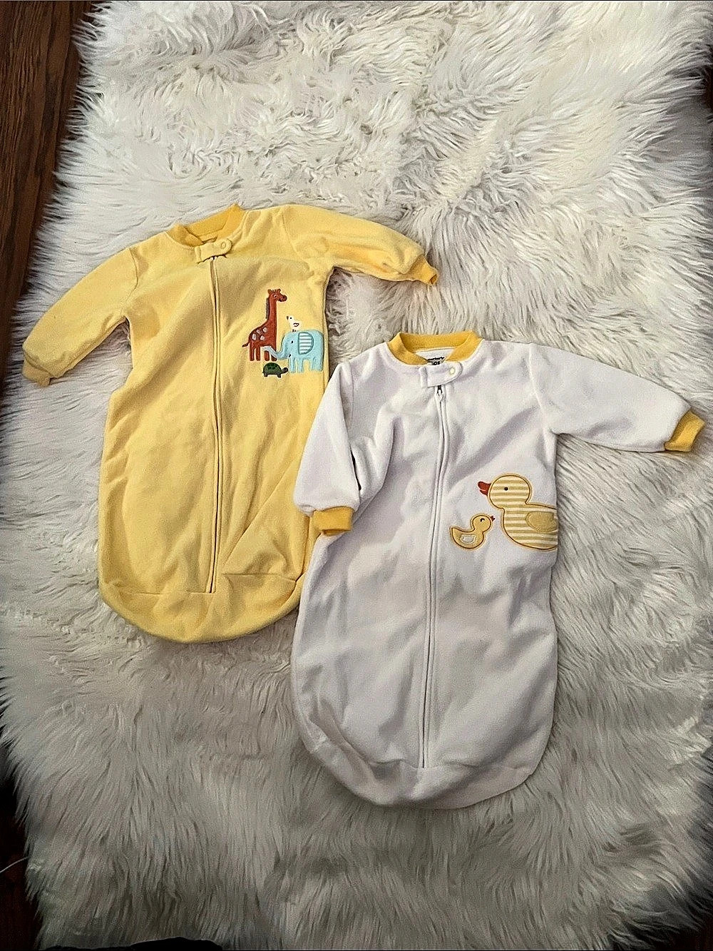 Unisex Carter's Infant Long Sleeve Fleece Wearable Blanket / Sleep Sack Bundle